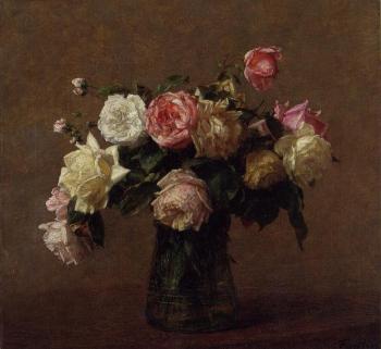 Henri Fantin-Latour : Bouquet of Roses II